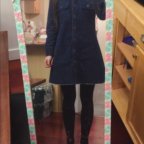 Free people denim shirt dress - Picture 2 of 4